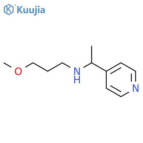 (3-methoxypropyl)[1-(pyridin-4-yl)ethyl]amine structure