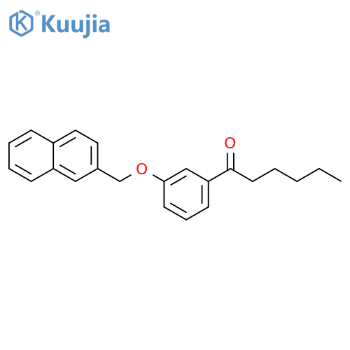 1-Hexanone, 1-[3-(2-naphthalenylmethoxy)phenyl]- structure