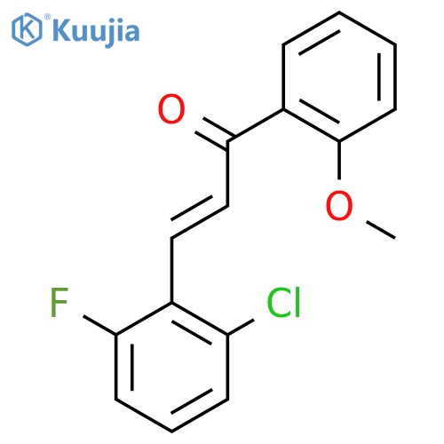 (2E)-3-(2-Chloro-6-fluorophenyl)-1-(2-methoxyphenyl)prop-2-en-1-one structure