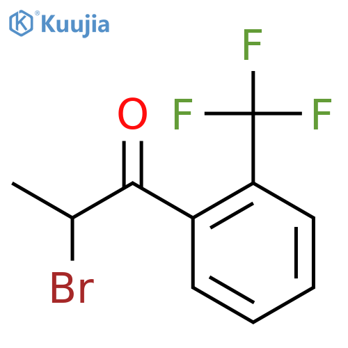 2-Bromo-1-2-(trifluoromethyl)phenylpropan-1-one structure