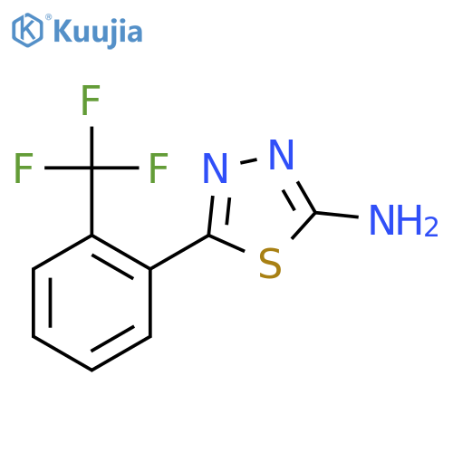 1,3,4-Thiadiazol-2-amine, 5-[2-(trifluoromethyl)phenyl]- structure