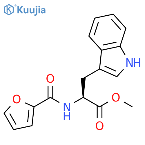 methyl (2S)-2-(furan-2-yl)formamido-3-(1H-indol-3-yl)propanoate structure