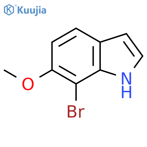 1H-Indole, 7-bromo-6-methoxy- structure