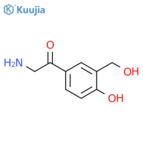 2-Amino-1-[4-hydroxy-3-(hydroxymethyl)phenyl]ethanone structure