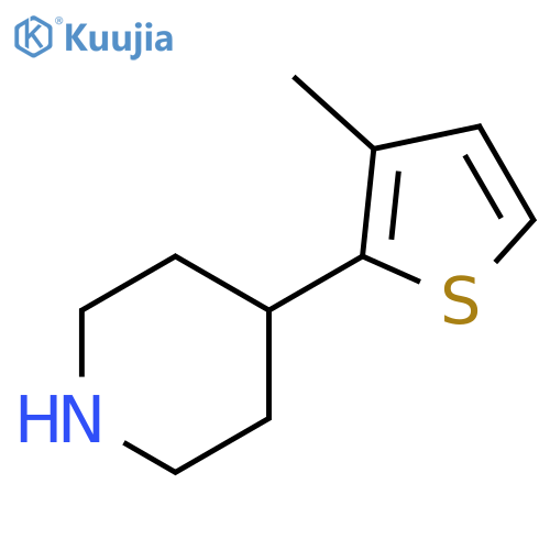 4-(3-methylthiophen-2-yl)piperidine structure
