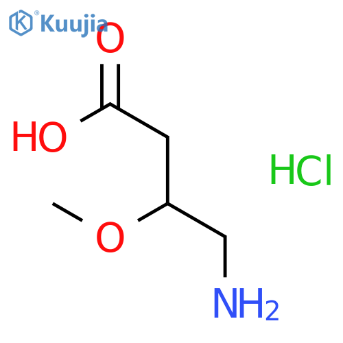 4-amino-3-methoxybutanoic acid hydrochloride structure
