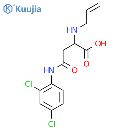 3-[(2,4-dichlorophenyl)carbamoyl]-2-[(prop-2-en-1-yl)amino]propanoic acid structure