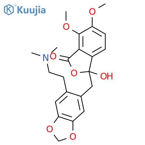 1(3H)-Isobenzofuranone,3-[[6-[2-(dimethylamino)ethyl]-1,3-benzodioxol-5-yl]methyl]-3-hydroxy-6,7-dimethoxy-(9CI) structure