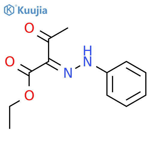 Ethyl (E)-3-Oxo-2-(2-phenylhydrazono)butanoate structure