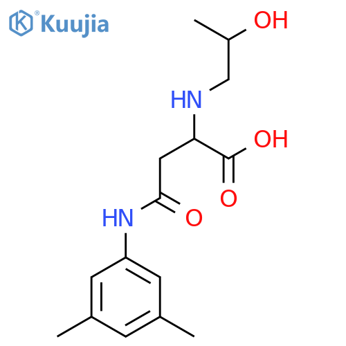 4-((3,5-Dimethylphenyl)amino)-2-((2-hydroxypropyl)amino)-4-oxobutanoic acid structure
