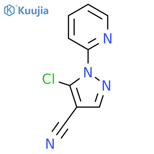 5-Chloro-1-(pyridin-2-yl)-1H-pyrazole-4-carbonitrile structure