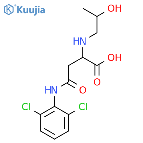 4-((2,6-Dichlorophenyl)amino)-2-((2-hydroxypropyl)amino)-4-oxobutanoic acid structure