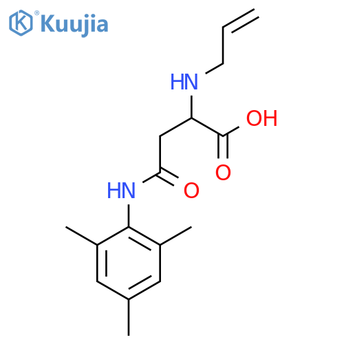 2-[(prop-2-en-1-yl)amino]-3-[(2,4,6-trimethylphenyl)carbamoyl]propanoic acid structure