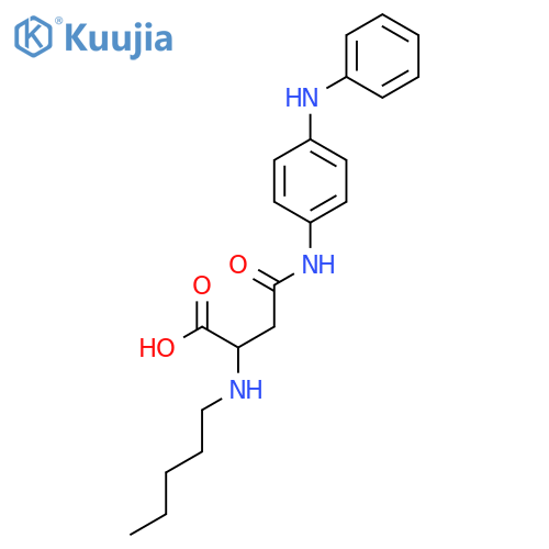 2-(pentylamino)-3-{[4-(phenylamino)phenyl]carbamoyl}propanoic acid structure
