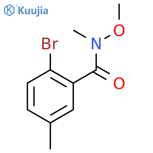 2-bromo-N-methoxy-N,5-dimethylBenzamide structure