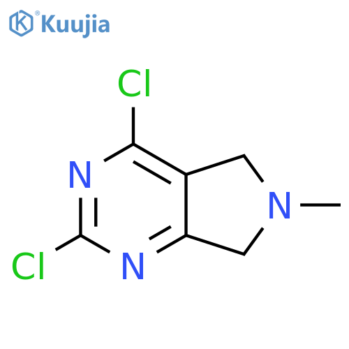 2,4-dichloro-6-methyl-5H,6H,7H-pyrrolo[3,4-d]pyrimidine structure
