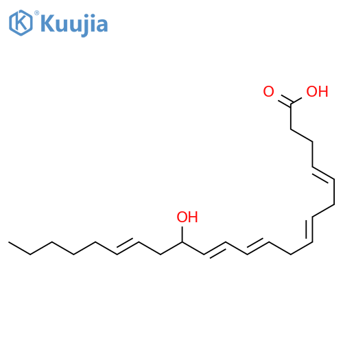 14-Hydroxy-4, 7, 10, 12, 16-docosapentaenoic acid structure