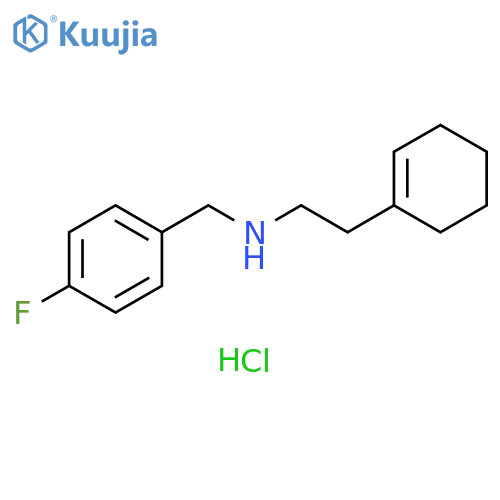 [2-(cyclohex-1-en-1-yl)ethyl][(4-fluorophenyl)methyl]amine hydrochloride structure