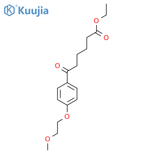 Ethyl 6-4-(2-methoxyethoxy)phenyl-6-oxohexanoate structure