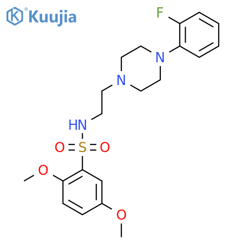 N-{2-[4-(2-fluorophenyl)piperazin-1-yl]ethyl}-2,5-dimethoxybenzene-1-sulfonamide structure
