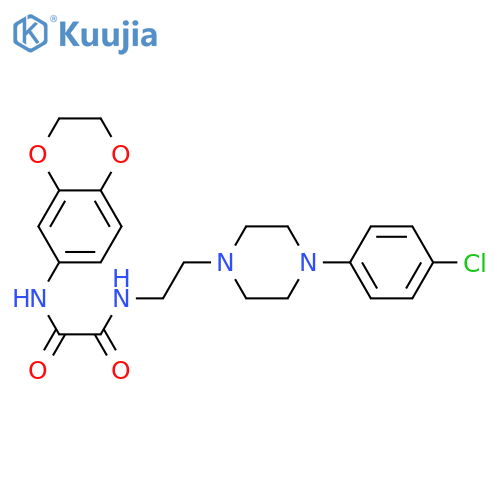 N-{2-[4-(4-chlorophenyl)piperazin-1-yl]ethyl}-N'-(2,3-dihydro-1,4-benzodioxin-6-yl)ethanediamide structure