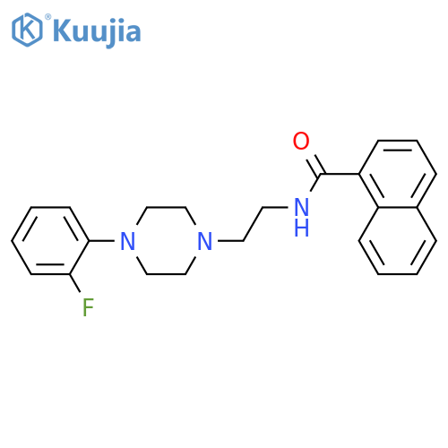 N-{2-[4-(2-fluorophenyl)piperazin-1-yl]ethyl}naphthalene-1-carboxamide structure