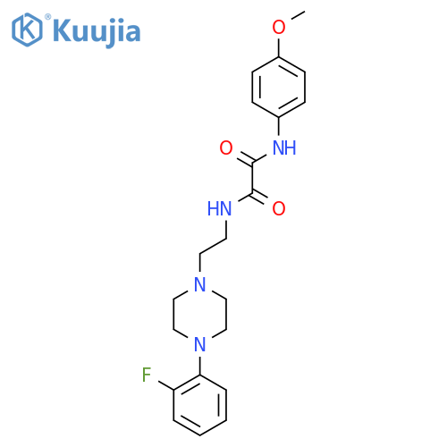 N-{2-[4-(2-fluorophenyl)piperazin-1-yl]ethyl}-N'-(4-methoxyphenyl)ethanediamide structure
