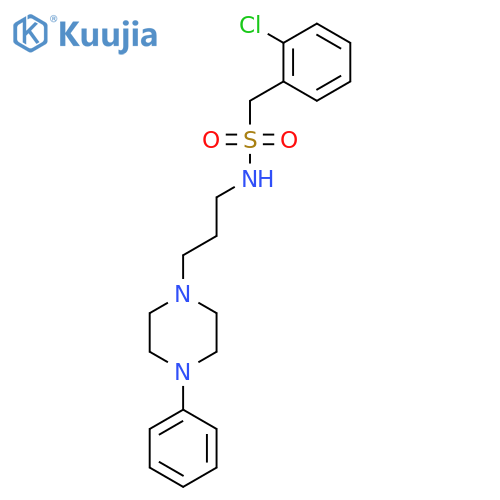 1-(2-chlorophenyl)-N-[3-(4-phenylpiperazin-1-yl)propyl]methanesulfonamide structure