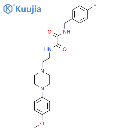 N'-[(4-fluorophenyl)methyl]-N-{2-[4-(4-methoxyphenyl)piperazin-1-yl]ethyl}ethanediamide structure