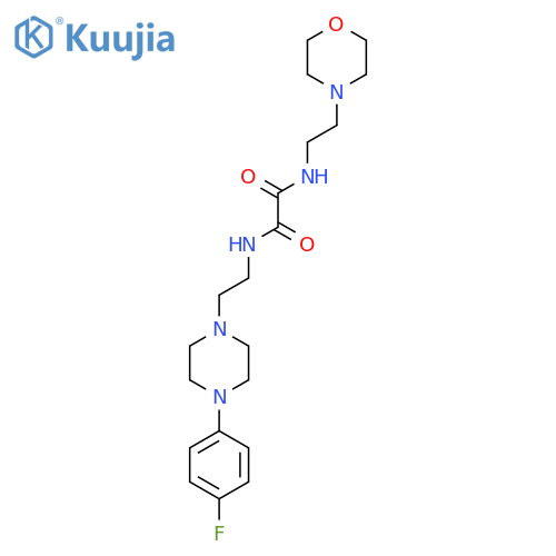 N-{2-4-(4-fluorophenyl)piperazin-1-ylethyl}-N'-2-(morpholin-4-yl)ethylethanediamide structure