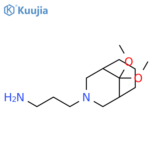 3-{9,9-dimethoxy-3-azabicyclo3.3.1nonan-3-yl}propan-1-amine structure