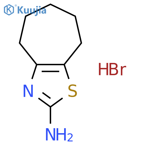 5,6,7,8-Tetrahydro-4H-cycloheptad1,3thiazol-2-amine Hydrobromide structure