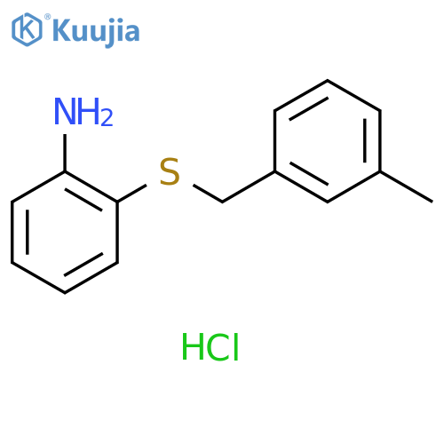 {2-[(3-methylbenzyl)thio]phenyl}amine hydrochloride structure