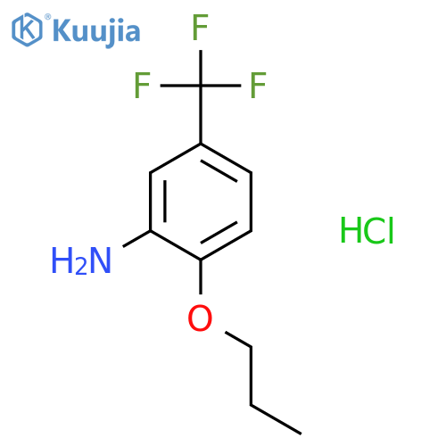2-propoxy-5-(trifluoromethyl)aniline hydrochloride structure