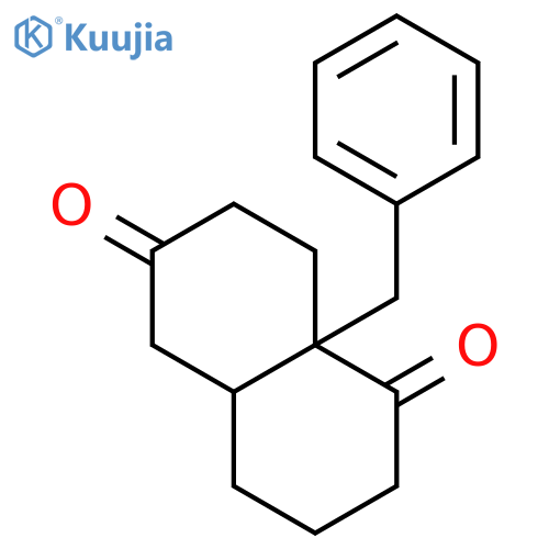 (4as,8ar)-8a-benzyl-3,4,4a,5,7,8-hexahydro-2h-naphthalene-1,6-dione structure