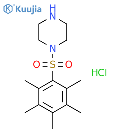 1-(pentamethylbenzenesulfonyl)piperazine hydrochloride structure