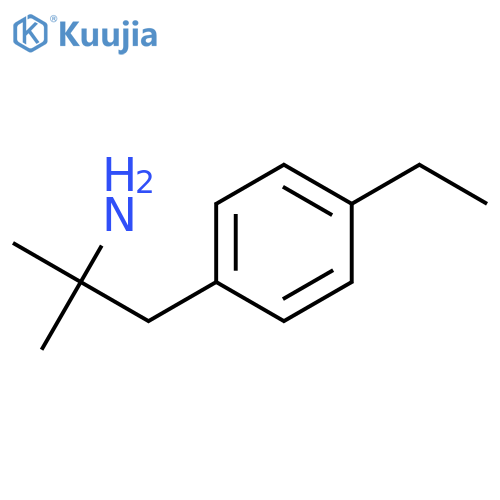 1-(4-ethylphenyl)-2-methylpropan-2-amine structure