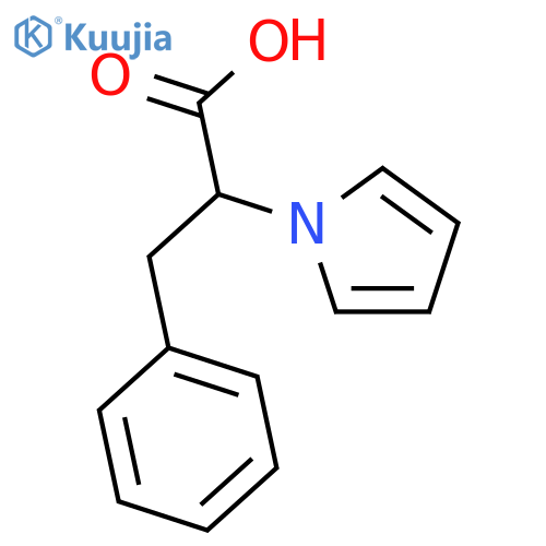 3-Phenyl-2-(1H-pyrrol-1-yl)propanoic acid structure