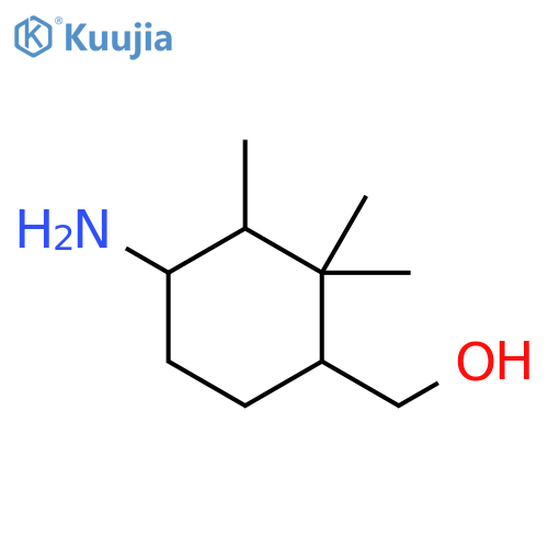 (4-amino-2,2,3-trimethylcyclohexyl)methanol structure