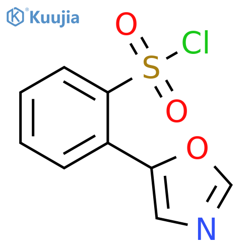 2-(1,3-oxazol-5-yl)benzene-1-sulfonyl chloride structure