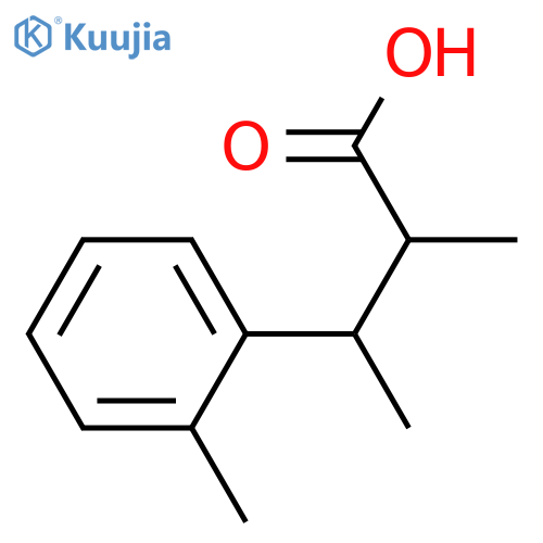 2-methyl-3-(2-methylphenyl)butanoic acid structure