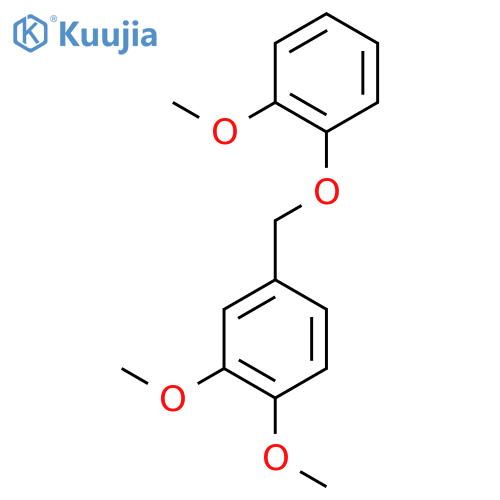 Benzene, 1,2-dimethoxy-4-[(2-methoxyphenoxy)methyl]- structure