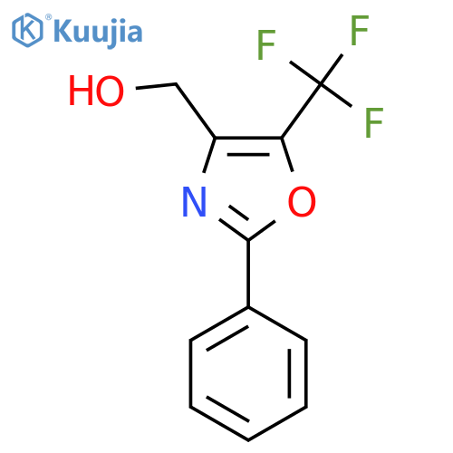 [2-Phenyl-5-(trifluoromethyl)-1,3-oxazol-4-yl]methanol structure