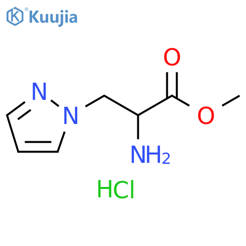 methyl 2-amino-3-(1H-pyrazol-1-yl)propanoate dihydrochloride structure