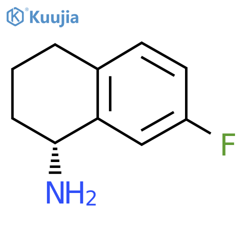 (1R)-7-fluoro-1,2,3,4-tetrahydronaphthalen-1-amine structure