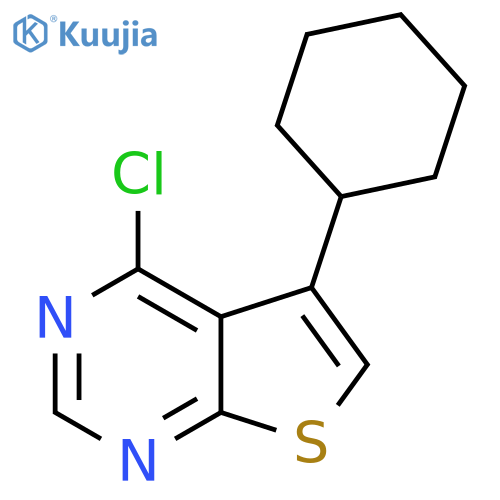 4-Chloro-5-cyclohexylthieno[2,3-d]pyrimidine structure