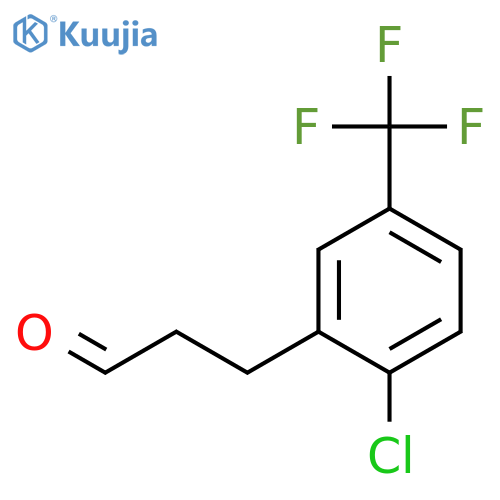 3-[2-Chloro-5-(trifluoromethyl)phenyl]propanal structure