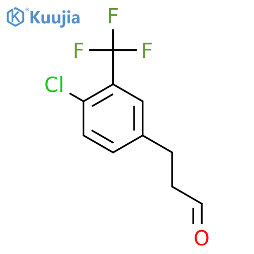 3-4-chloro-3-(trifluoromethyl)phenylpropanal structure