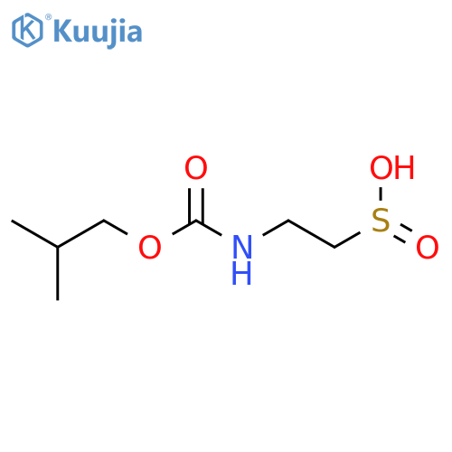 Ethanesulfinic acid, 2-[[(2-methylpropoxy)carbonyl]amino]- structure