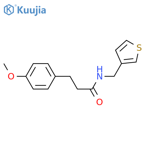 3-(4-methoxyphenyl)-N-[(thiophen-3-yl)methyl]propanamide structure